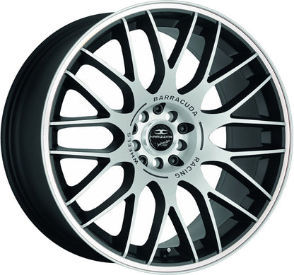 Barracuda Karizzma mattblack-polished / Color Trim weiss - DS20 Alufelge 8.5x19 Zoll ET18 LK 5x110 ML72.6