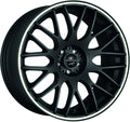Barracuda Karizzma mattblack PureSports / Color Trim weiss - DS10 Alufelge 8.5x19 Zoll ET35 LK 5x112 ML73.1