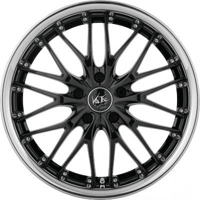 Barracuda Voltec T6 higloss black inox lip - DS5 8x18 ET40 - LK5/112 ML73.1