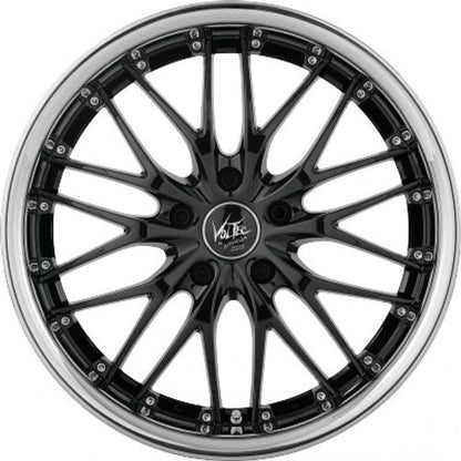 Barracuda Voltec T6 higloss black inox lip - DS20 Alufelge 9x18 Zoll ET18 LK 5x120 ML72.6 – Bild 2