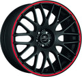 Barracuda Karizzma mattblack PureSports / Color Trim rot Alufelge 9x20 Zoll ET40 LK 5x114.3 ML73.1