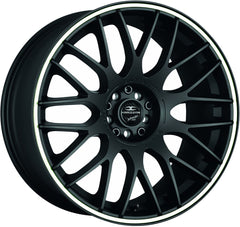 Barracuda Karizzma mattblack PureSports / Color Trim weiss Alufelge 9x20 Zoll ET42 LK 5x120 ML72.6