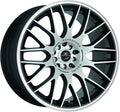 Barracuda Karizzma mattblack-polished / Color Trim weiss - DS10 Alufelge 8.5x19 Zoll ET30 LK 5x108 ML73.1