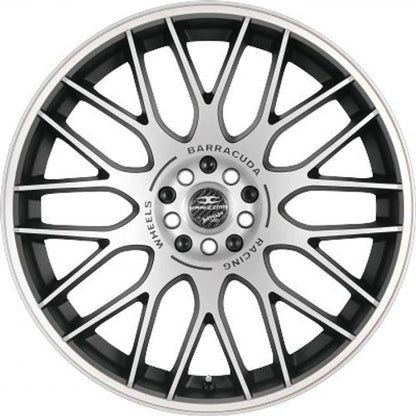 Barracuda Karizzma mattblack-polished / Color Trim weiss - DS10 Alufelge 8.5x19 Zoll ET30 LK 5x108 ML73.1 – Bild 2