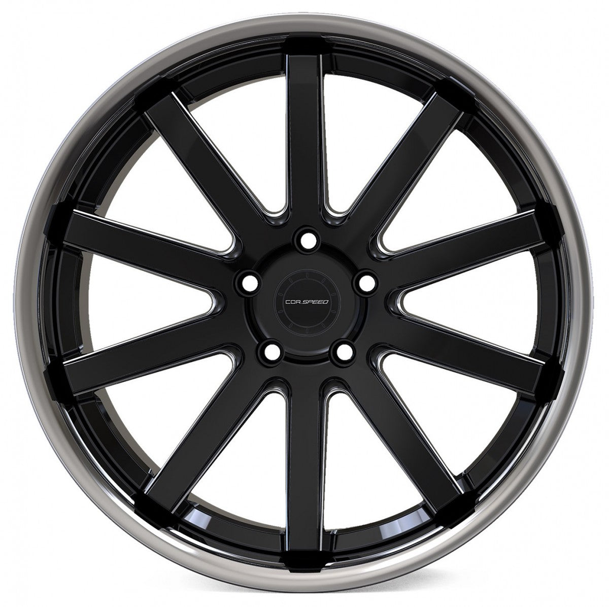 Corspeed Deville Inox mattblack PureSport gefräst 9x20 ET40 - LK5/108 ML73.1