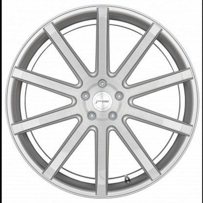 Corspeed Deville silver-brushed-surface / Undercut Color Trim weiss - DS15 Alufelge 10.5x20 Zoll ET25 LK 5x112 ML73.1 – Bild 2