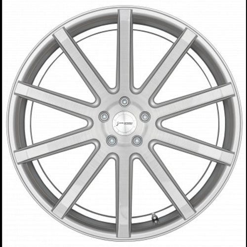 Corspeed Deville silver-brushed-surface / Undercut Color Trim weiss - DS10 Alufelge 9x20 Zoll ET30 LK 5x112 ML73.1 – Bild 2