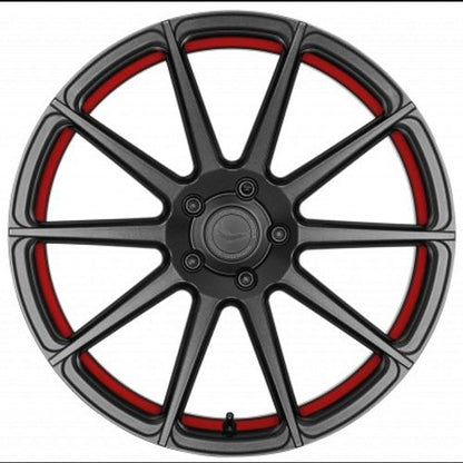 Barracuda Project 2.0 mattgunmetal / Undercut Color Trim rot - DS10 Alufelge 9x20 Zoll ET25 LK 5x120 ML72.6 – Bild 2