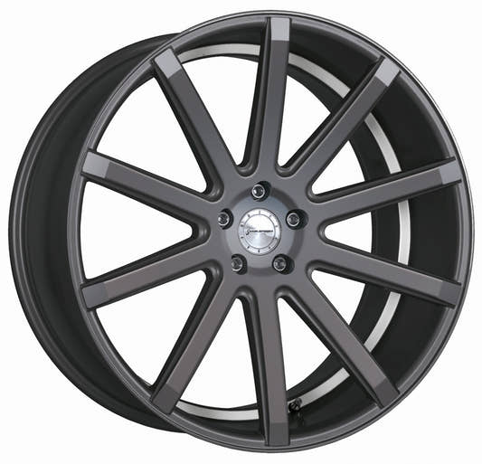 Corspeed Deville gunmetal / Undercut Color Trim weiss - DS5 Alufelge 9x20 Zoll ET35 LK 5x108 ML73.1
