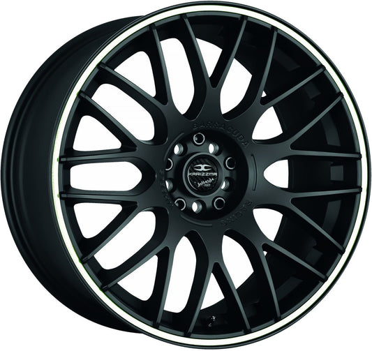 Barracuda Karizzma mattblack PureSports / Color Trim weiss 8.5x19 ET40 - LK5/105 ML73.1