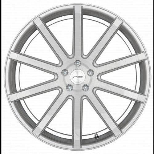 Corspeed Deville silver-brushed-surface / Undercut Color Trim weiss - DS15 Alufelge 9x20 Zoll ET27 LK 5x120 ML74.1 – Bild 2