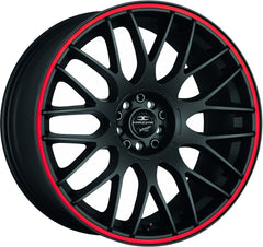 Barracuda Karizzma mattblack PureSports / Color Trim rot - DS5 Alufelge 9x20 Zoll ET37 LK 5x112 ML73.1