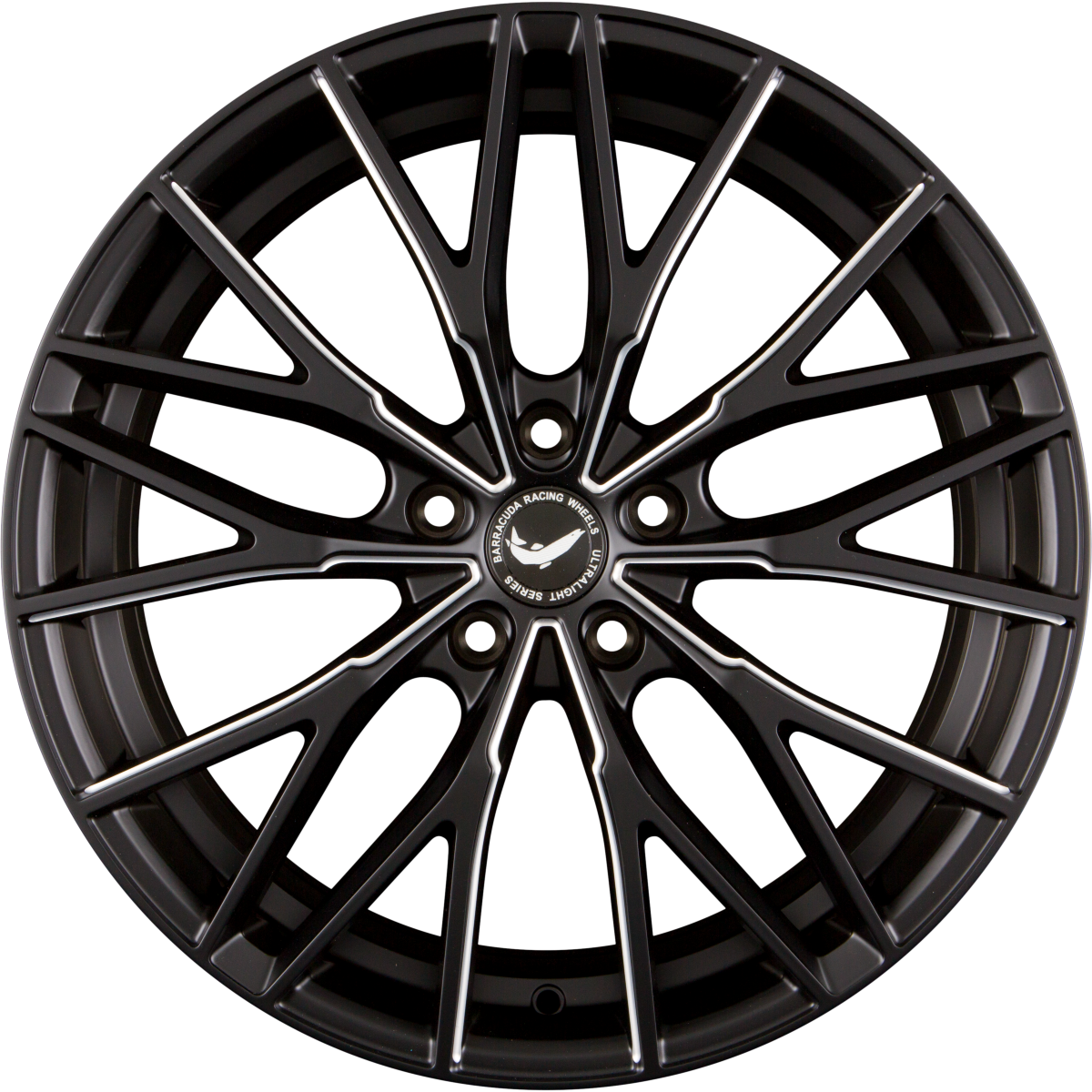 Barracuda Project 3.0 mattblack PureSports gefräst Alufelge 10x20 Zoll ET41 LK 5x108 ML73.1 – Bild 5
