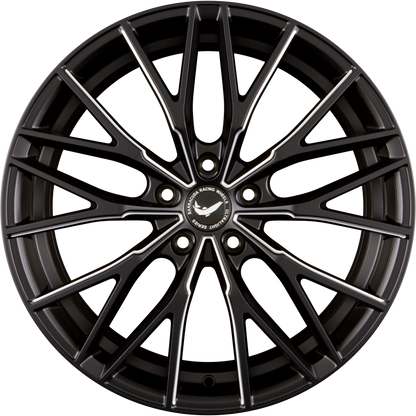 Barracuda Project 3.0 mattblack PureSports gefräst Alufelge 10x20 Zoll ET41 LK 5x108 ML73.1 – Bild 5