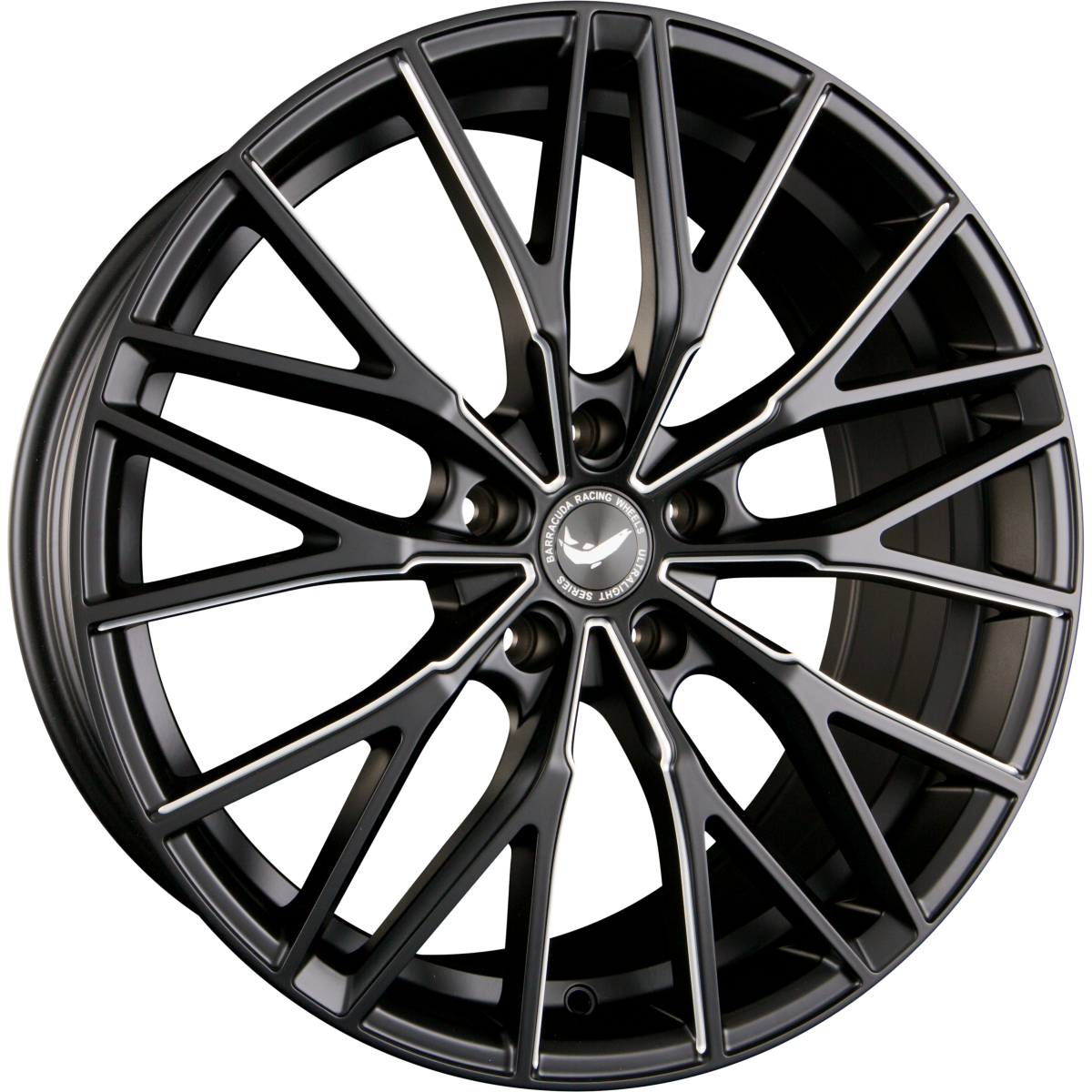 Barracuda Project 3.0 mattblack PureSports gefräst Alufelge 10x20 Zoll ET41 LK 5x108 ML73.1 – Bild 6