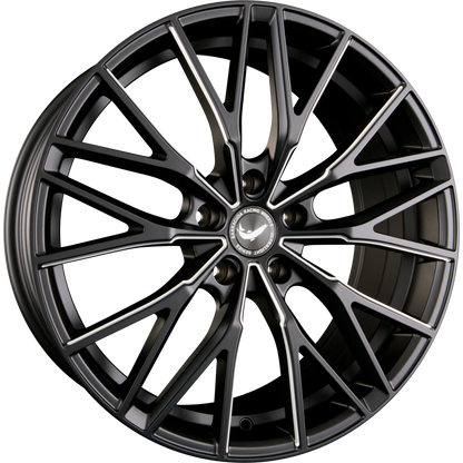 Barracuda Project 3.0 mattblack PureSports gefräst Alufelge 10x20 Zoll ET41 LK 5x108 ML73.1 – Bild 6