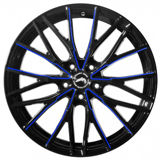 Barracuda Project 3.0 black gloss flashblue Alufelge 10x20 Zoll ET41 LK 5x108 ML73.1