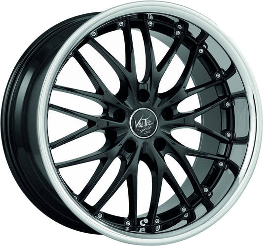 Barracuda Voltec T6 higloss black inox lip 9x18 ET35 - LK5/120 ML72.6