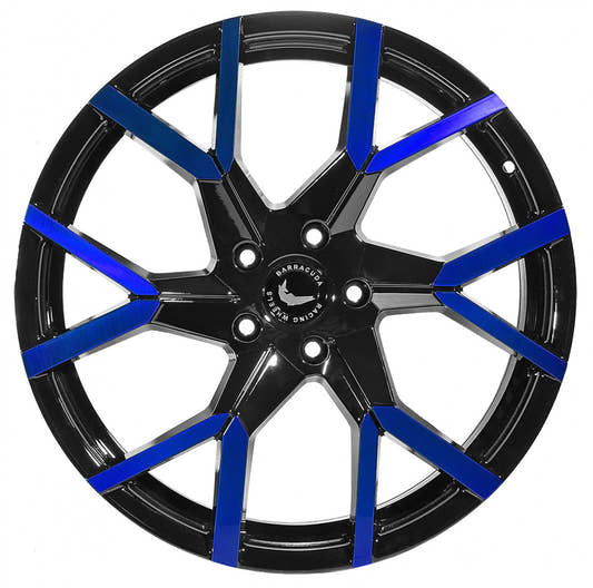Barracuda Tzunamee EVO black gloss flashblue 8x18 ET33 - LK5/100 ML73.1