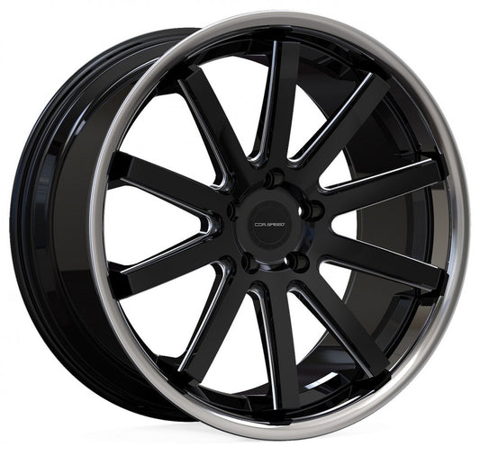 Corspeed Deville Inox mattblack PureSport gefräst - DS15 10x20 ET32 - LK5/112 ML73.1