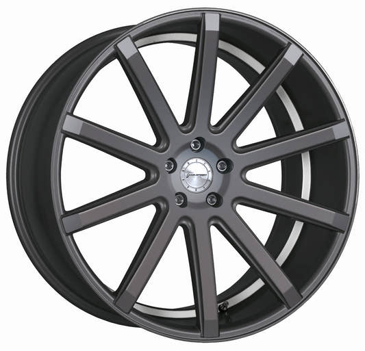 Corspeed Deville gunmetal / Undercut Color Trim weiss Alufelge 10.5x21 Zoll ET40 LK 5x112 ML73.1