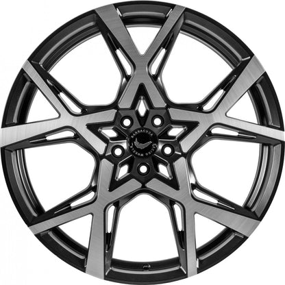 Barracuda Project X black brushed surface 10x22 ET45 - LK5/130 ML71.6