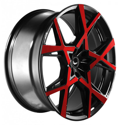 Barracuda Project X gloss black flashred 10x22 ET40 - LK5/114.3 ML73.1