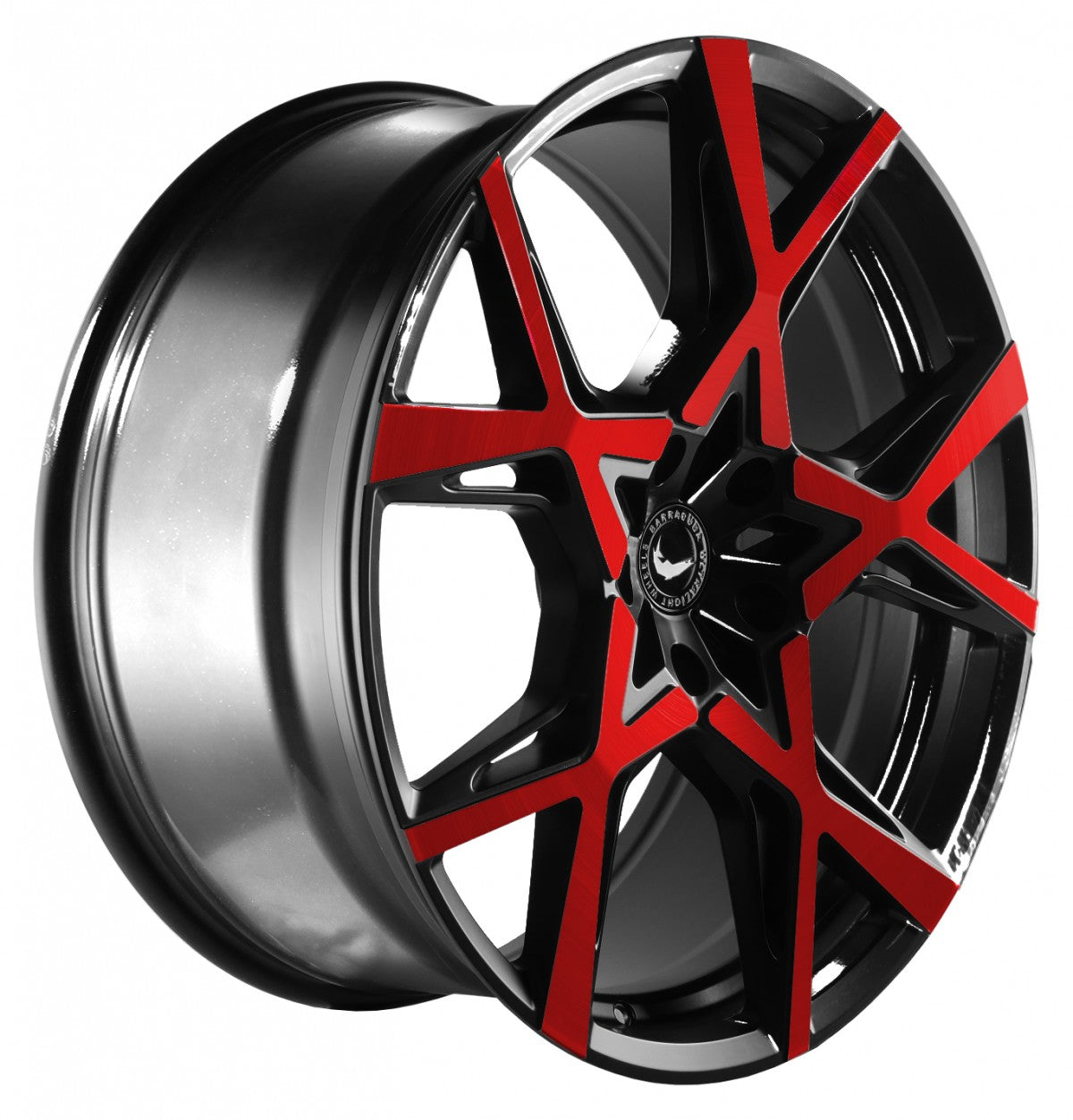 Barracuda Project X gloss black flashred 10x22 ET45 - LK5/127 ML71.6