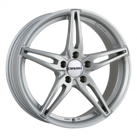Carmani 15 Oskar kristall silber 7x17 ET40 - LK5/120 ML72.6