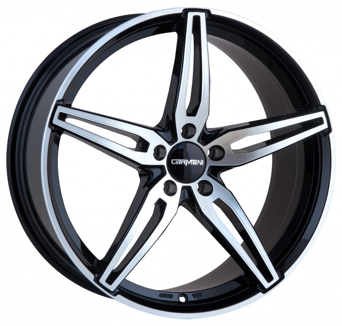 Carmani 15 Oskar black polish 6.5x16 ET40 - LK5/114.3 ML66.1