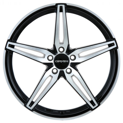 Carmani 15 Oskar black polish 7x17 ET49 - LK5/112 ML57.1