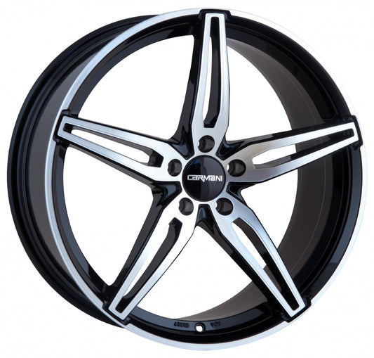Carmani 15 Oskar black polish 7.5x18 ET47 - LK5/112 ML66.6