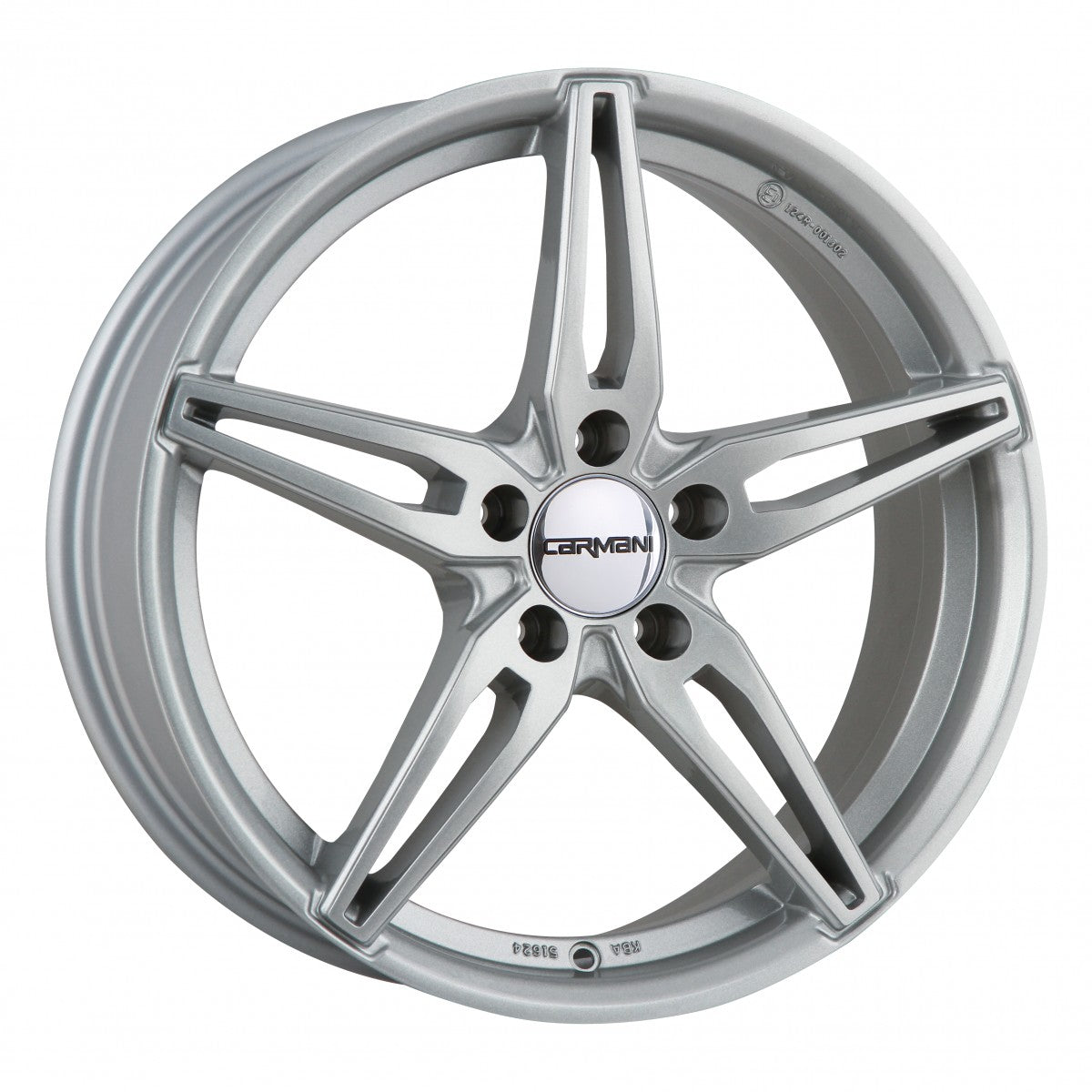 Carmani 15 Oskar kristall silber 8.5x18 ET43 - LK5/112 ML66.6