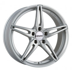 Carmani 15 Oskar kristall silber Alufelge 8.5x18 Zoll ET43 LK 5x112 ML66.6