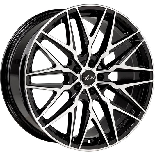 Oxigin 25 Oxcross black full polish 8.5x19 ET45 - LK5/108 ML72.6