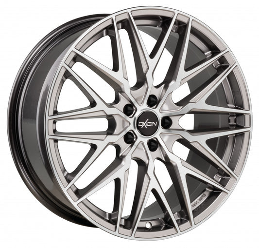 Oxigin 25 Oxcross hyper silver polish 8.5x19 ET45 - LK5/112 ML66.6