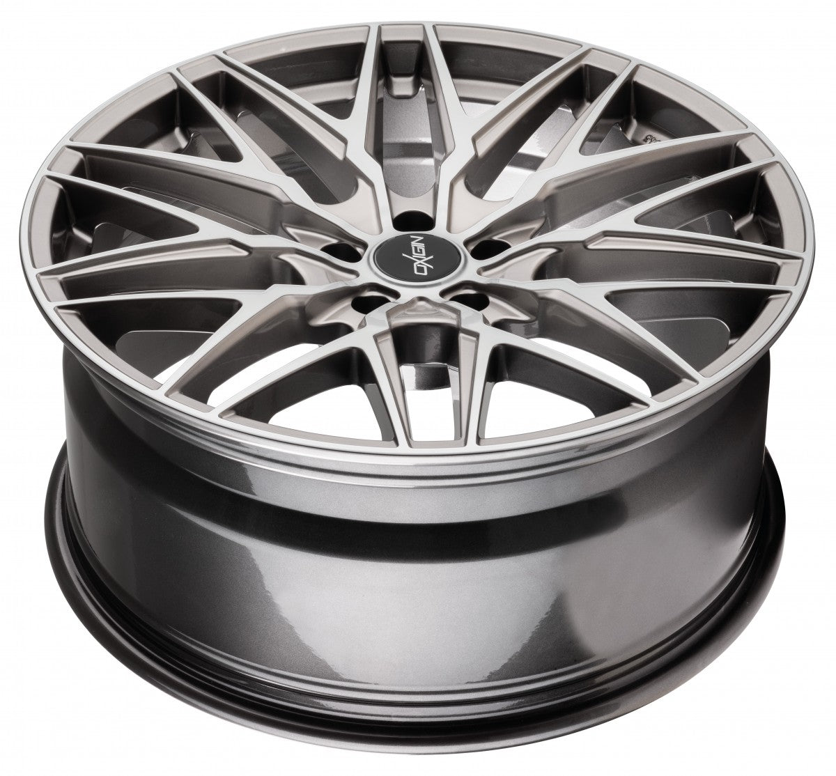 Oxigin 25 Oxcross hyper silver polish 8.5x19 ET45 - LK5/112 ML66.6
