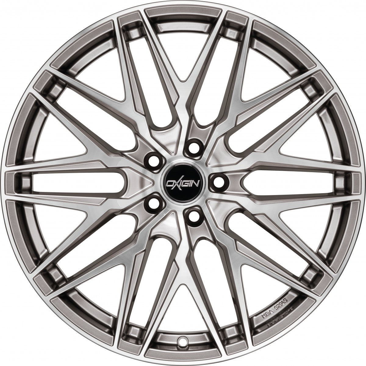 Oxigin 25 Oxcross hyper silver polish 10.5x20 ET50 - LK5/114.3 ML72.6