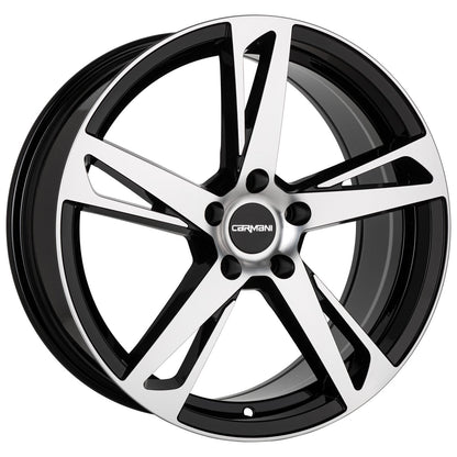 Carmani 16 Anton black polish Alufelge 6.5x16 Zoll ET46 LK 5x112 ML57.1