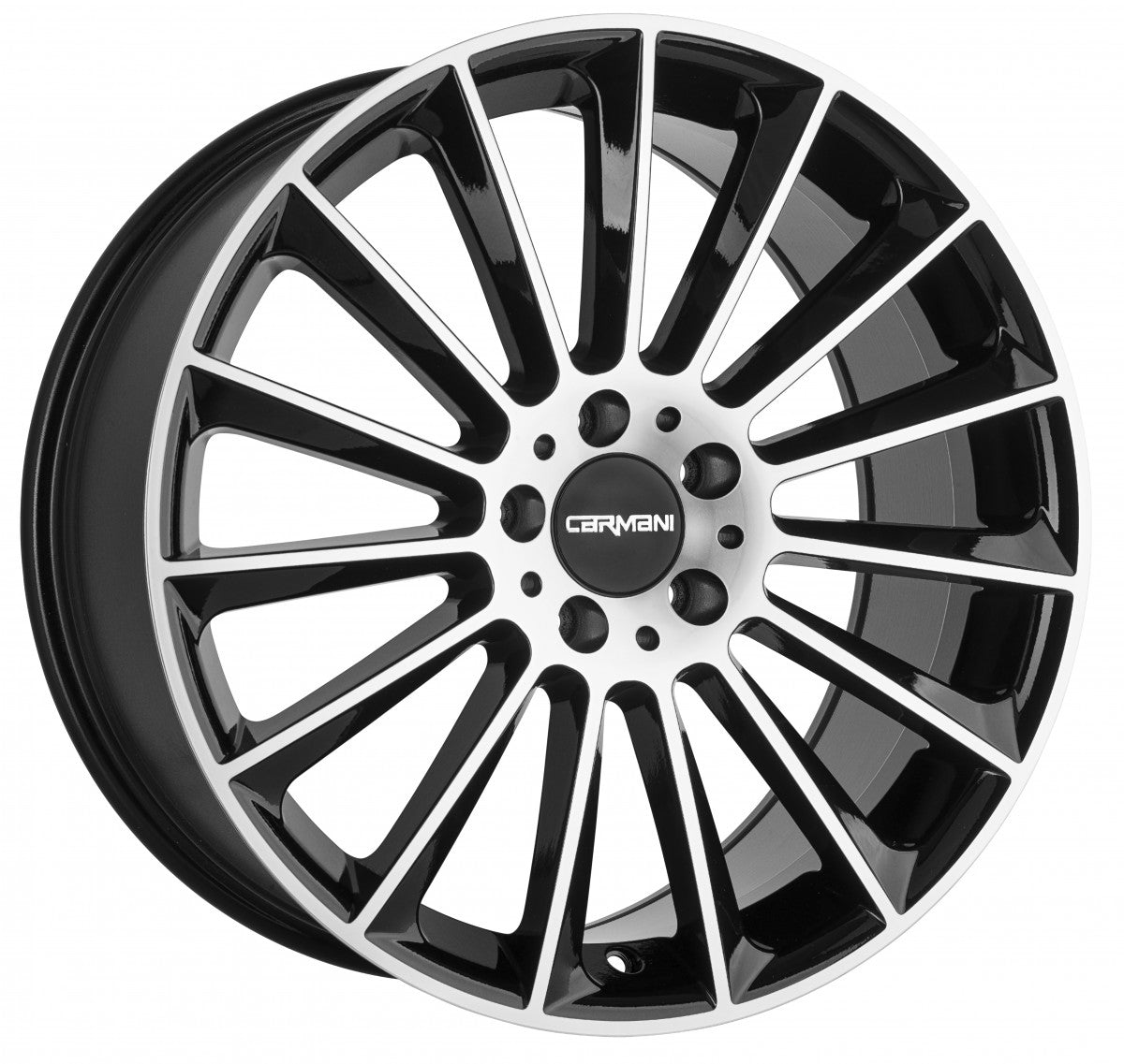 Carmani 17 Fritz black polish 9x19 ET45 - LK5/112 ML66.6
