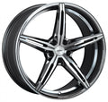 Oxigin 23 Diamond black chrome polish Alufelge 9.5x19 Zoll ET35 LK 5x112 ML66.6