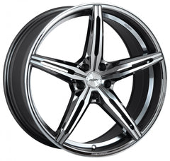 Oxigin 23 Diamond black chrome polish Alufelge 9.5x19 Zoll ET35 LK 5x112 ML66.6