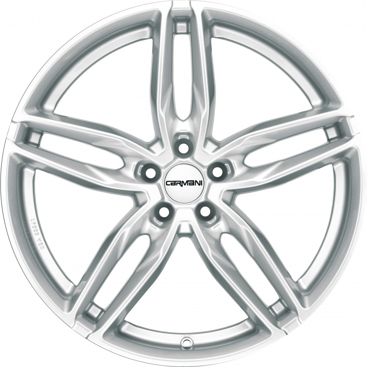 Carmani 13 Twinmax white silver 8x18 ET47 - LK5/112 ML66.6