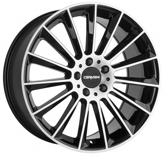 Carmani 17 Fritz black polish 8x19 ET45 - LK5/112 ML66.6