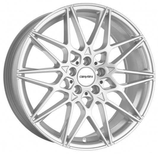 Carmani 18 Knut white silver 8x19 ET27 - LK5/112 ML66.7