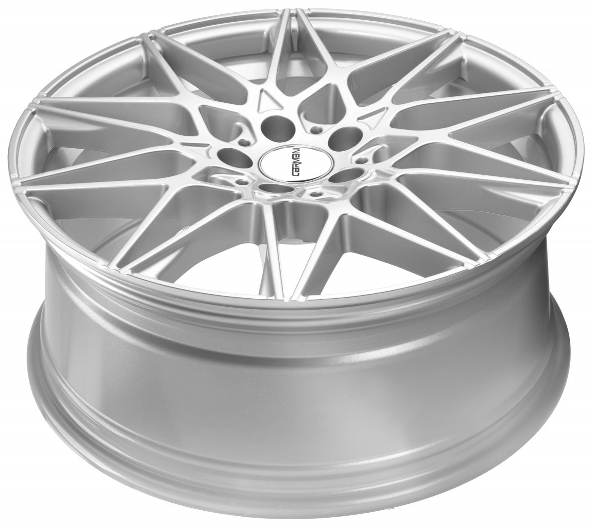 Carmani 18 Knut white silver 9x19 ET44 - LK5/112 ML66.7