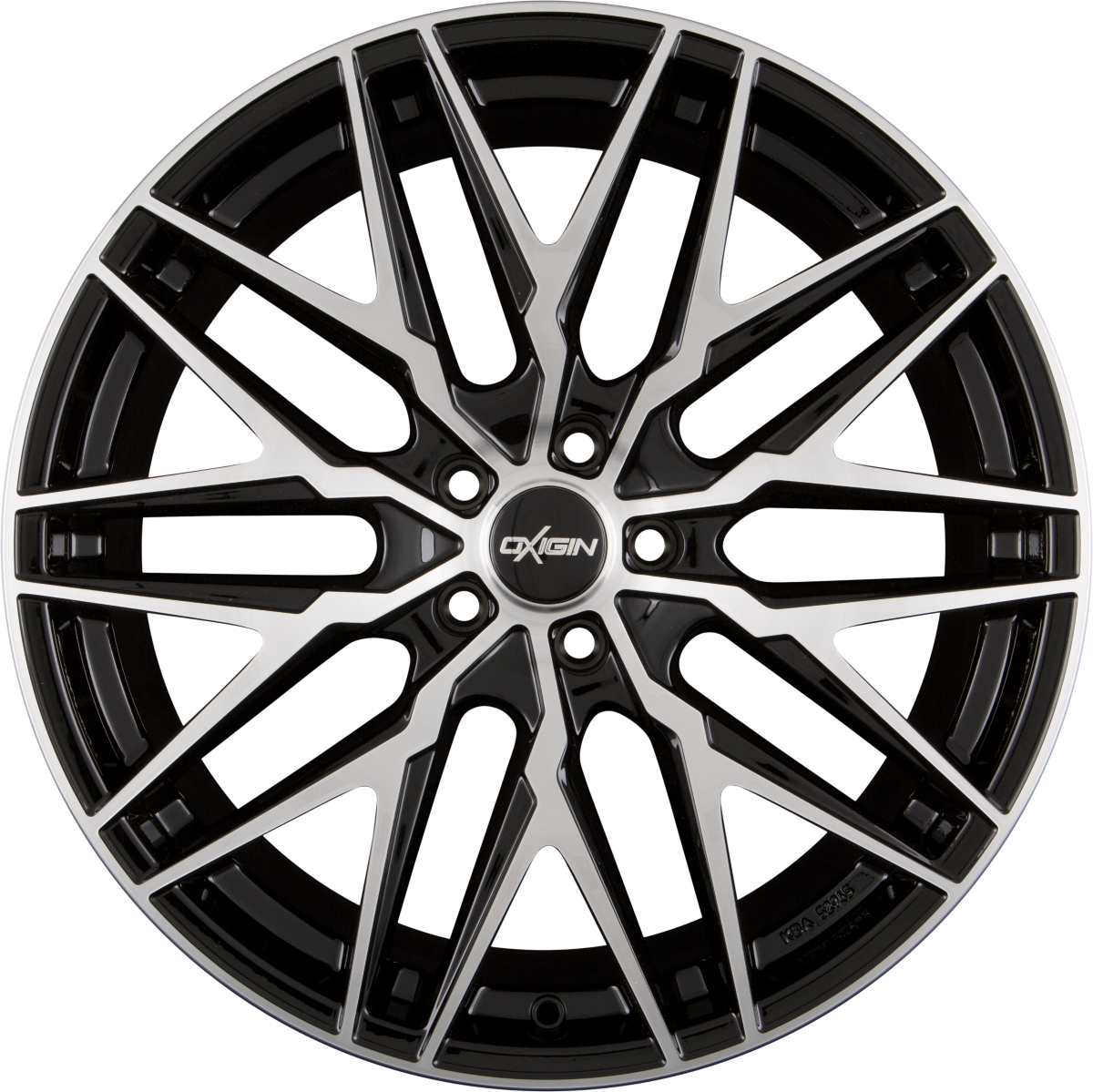 Oxigin 25 Oxcross black full polish Alufelge 7.5x17 Zoll ET55 LK 5x114.3 ML72.6 – Bild 4
