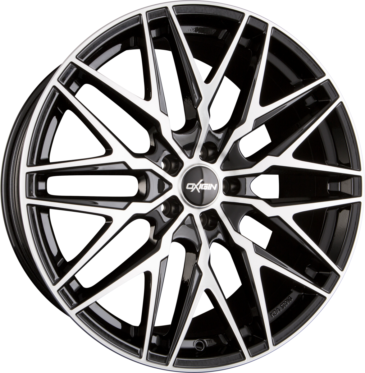 Oxigin 25 Oxcross black full polish Alufelge 7.5x17 Zoll ET55 LK 5x114.3 ML72.6 – Bild 5