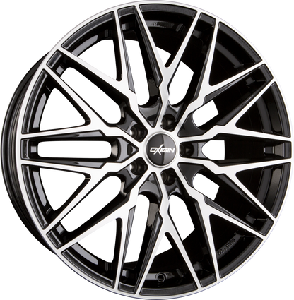 Oxigin 25 Oxcross black full polish Alufelge 7.5x17 Zoll ET55 LK 5x114.3 ML72.6 – Bild 5