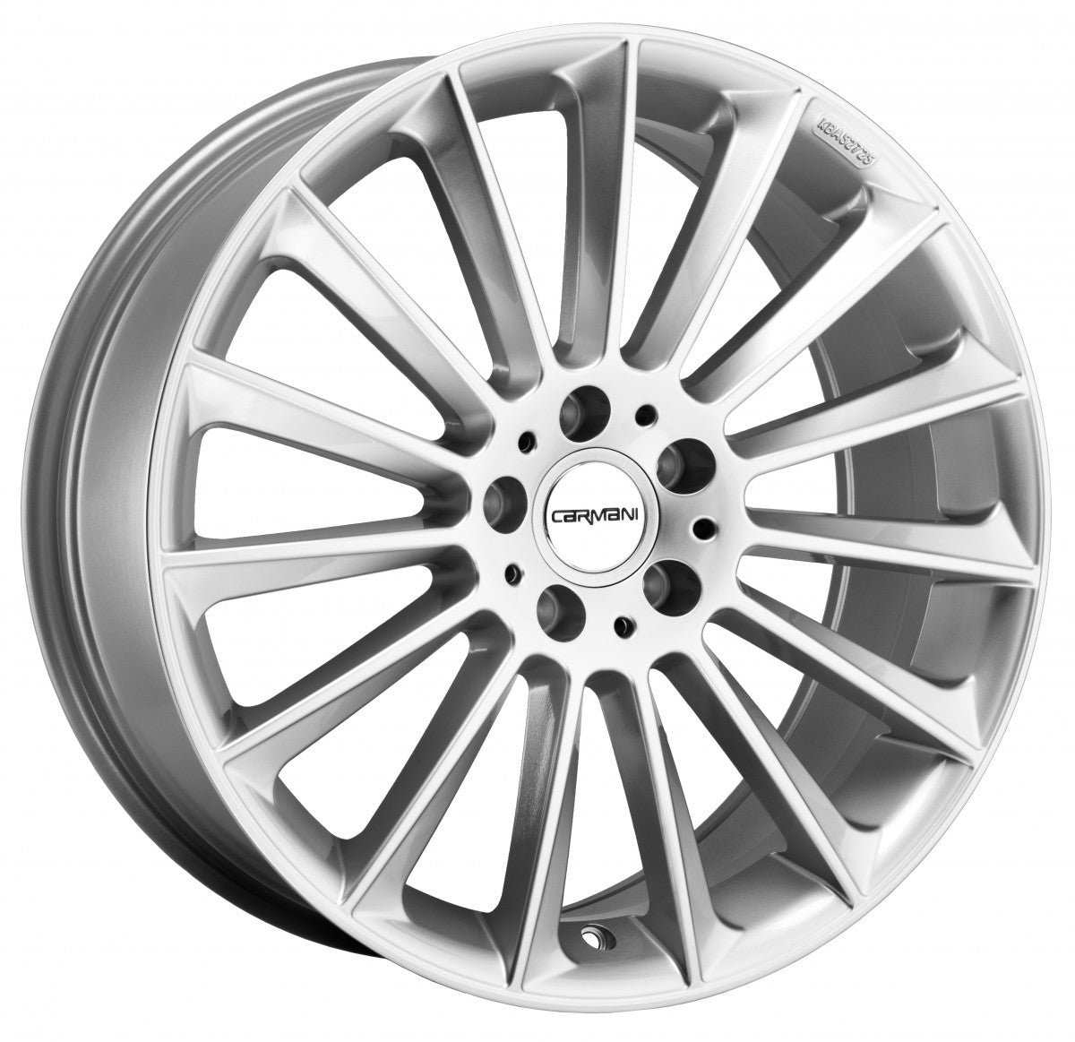 Carmani 17 Fritz white silver 9x18 ET35 - LK5/112 ML66.6